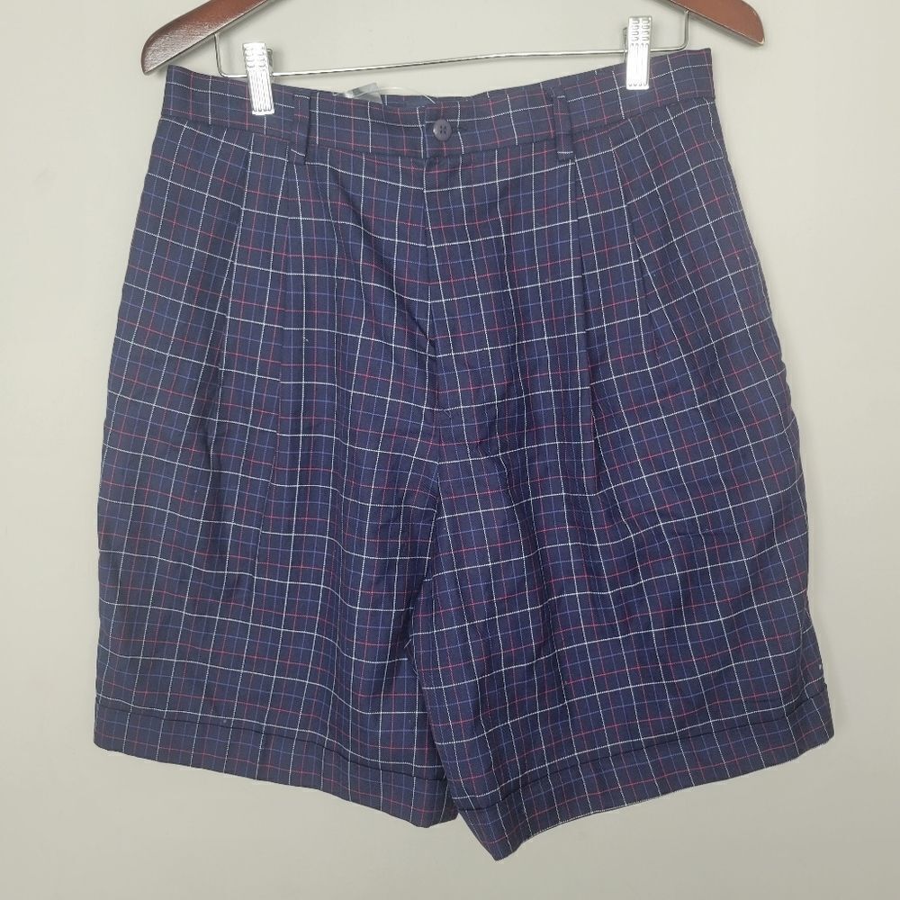 Ralph Lauren Polo Sport 8" inseam Plaid Chino Shorts 14 Women's